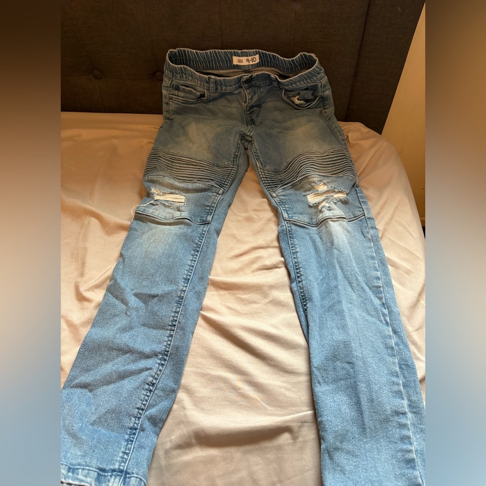 Boys cotton on distressed skinny jeans